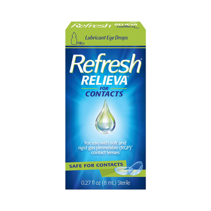 REFRESH® RELIEVA™ for Contacts – Preservative-Free Lubricant Eye Drops (8 ml)