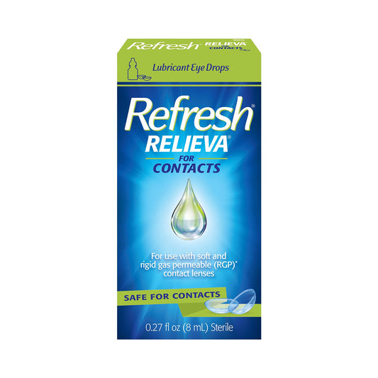 REFRESH® RELIEVA™ for Contacts – Preservative-Free Lubricant Eye Drops (8 ml)