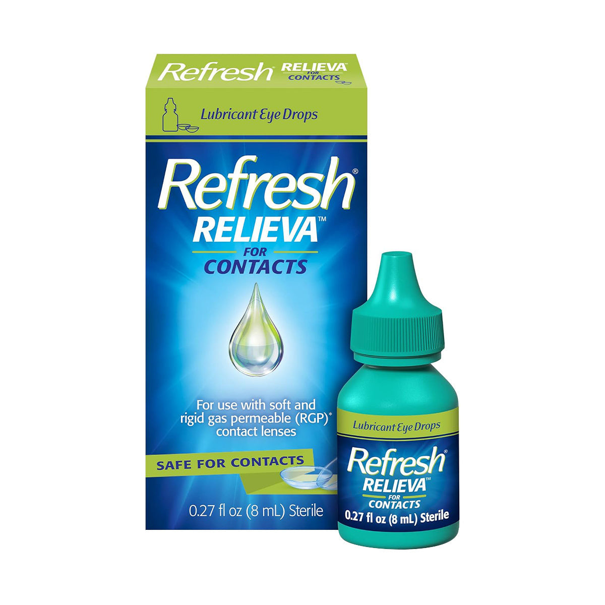 REFRESH® RELIEVA™ for Contacts – Preservative-Free Lubricant Eye Drops (8 ml)