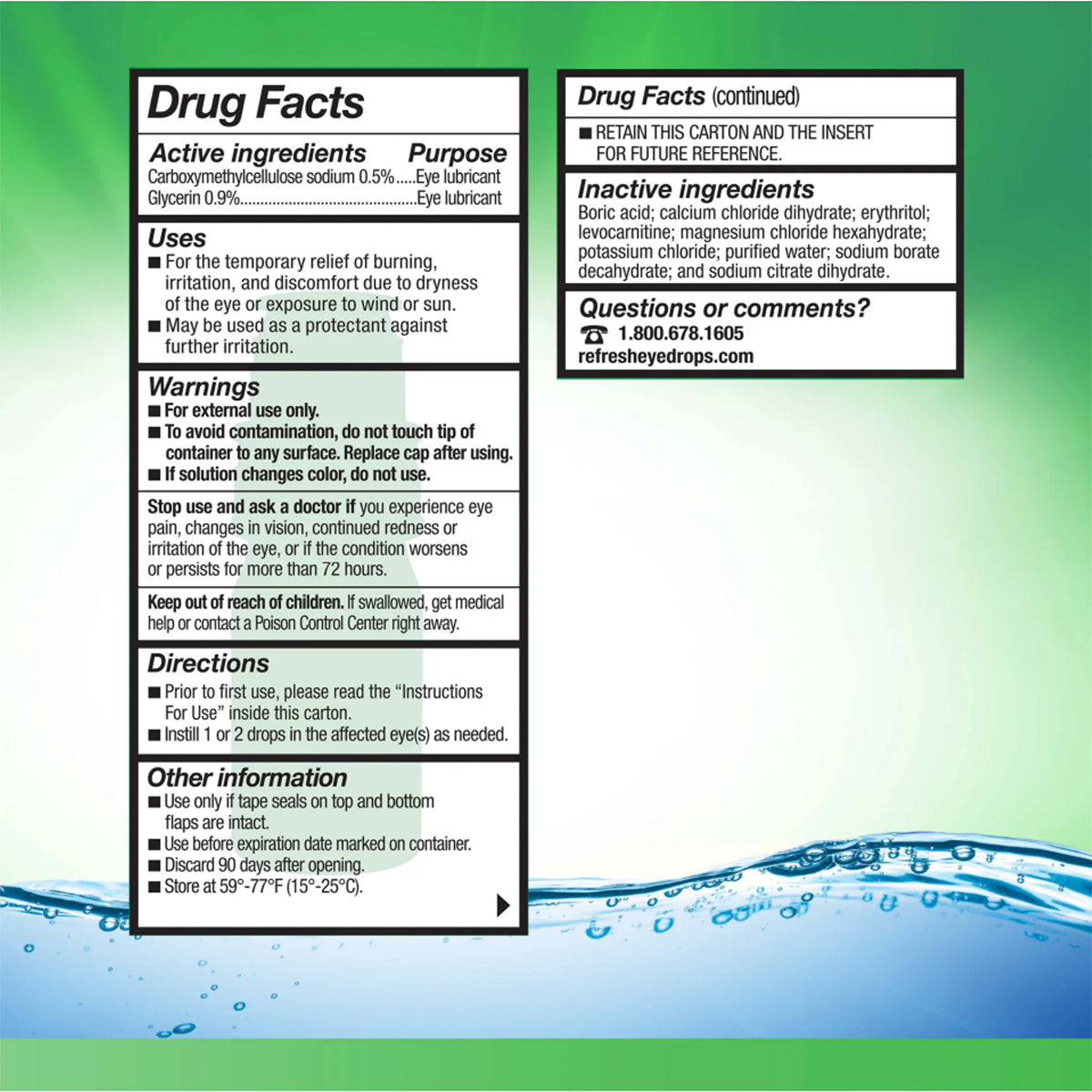 Refresh Tears® Preservative-Free Lubricant Eye Drops (10 ml)