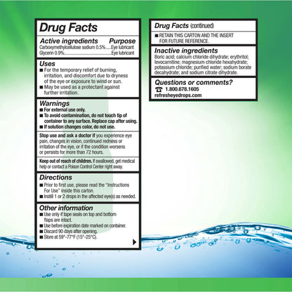 Refresh Tears® Preservative-Free Lubricant Eye Drops (10 ml)
