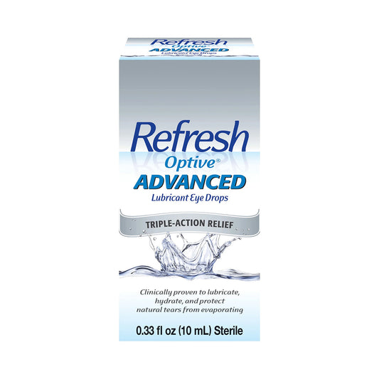 Refresh OPTIVE® ADVANCED Lubricant Eye Drops – Preservative-Free, 10 ml