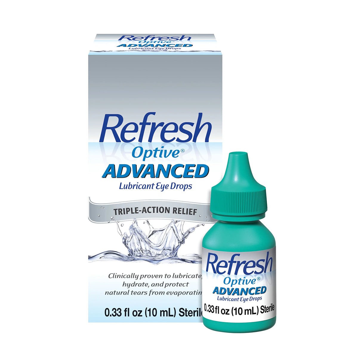 Refresh OPTIVE® ADVANCED Lubricant Eye Drops – Preservative-Free, 10 ml