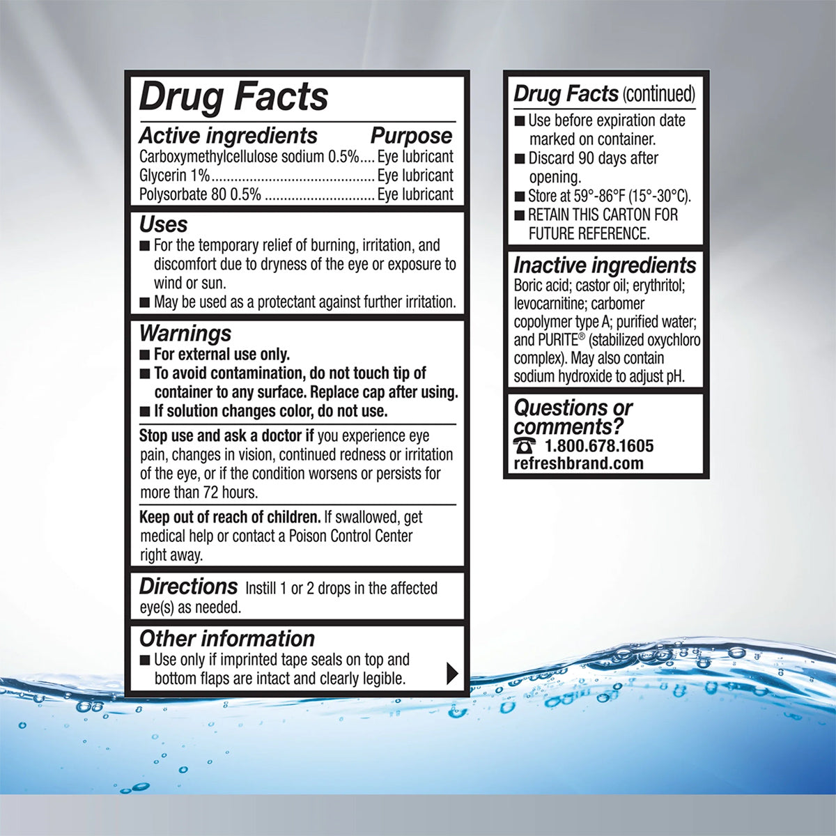 Refresh OPTIVE® ADVANCED Lubricant Eye Drops – Preservative-Free, 10 ml