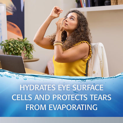 REFRESH OPTIVE® ADVANCED Preservative-Free Lubricant Eye Drops – Intensive Moisture Relief (30 Single-Use Vials)