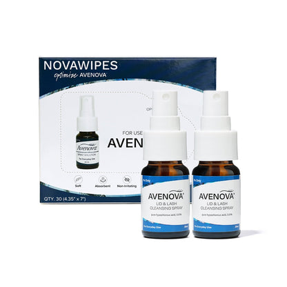 Avenova Hypochlorous Spray Solution 2-Pack with Novawipes