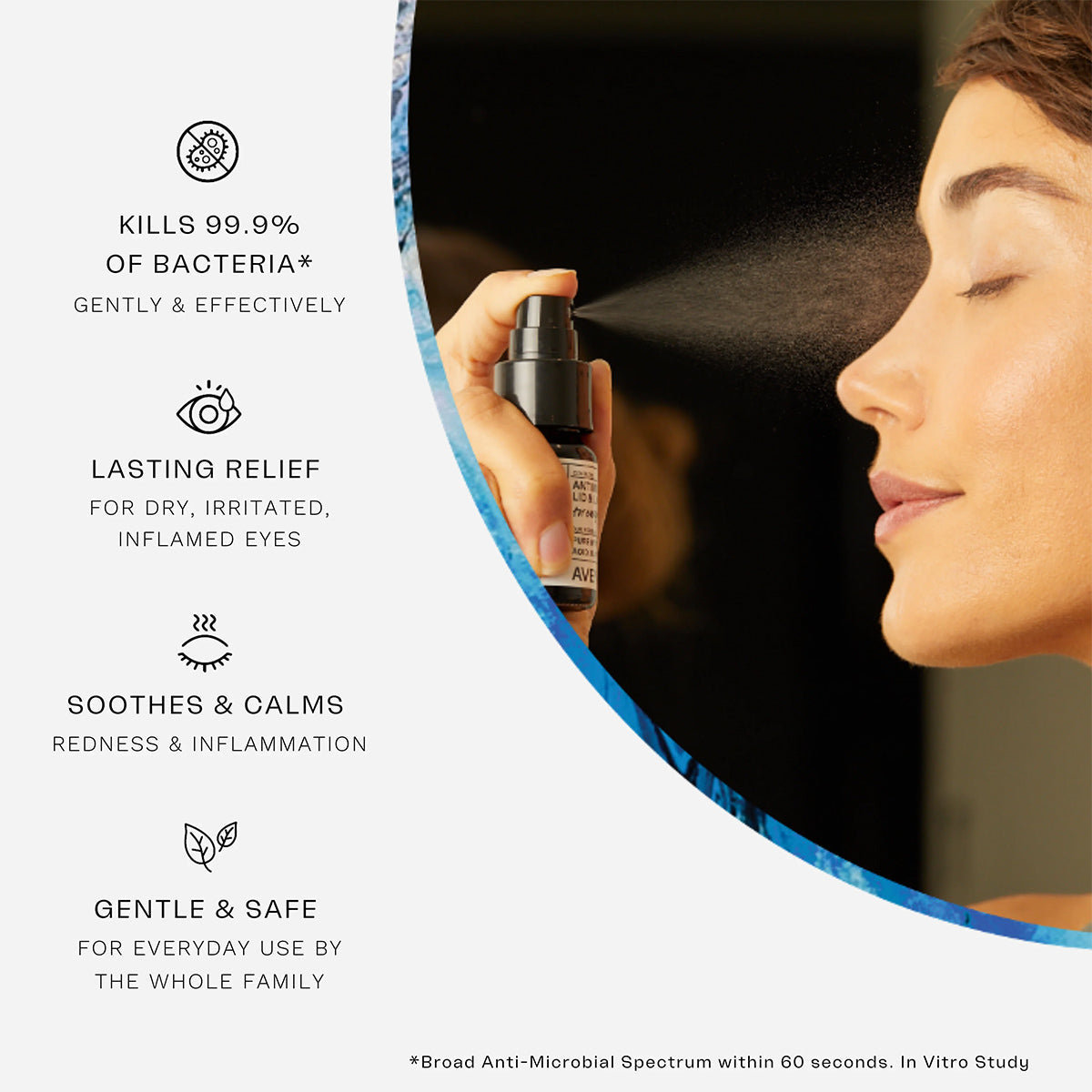 Avenova® Hypochlorous Acid Eyelid & Lash Cleanser Spray (20 mL)