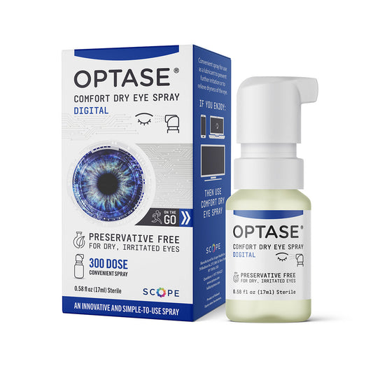 Optase Comfort Dry Eye Spray – Preservative-Free Artificial Tears Alternative, Convenient Eye Spray (.58 fl oz)