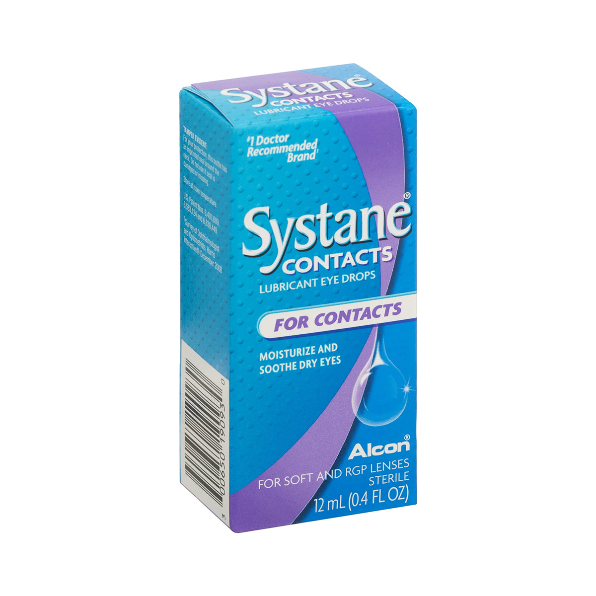 Systane® CONTACTS Lubricant Eye Drops for Contact Lenses – Hydrating Comfort for Soft & RGP Lenses (12mL)