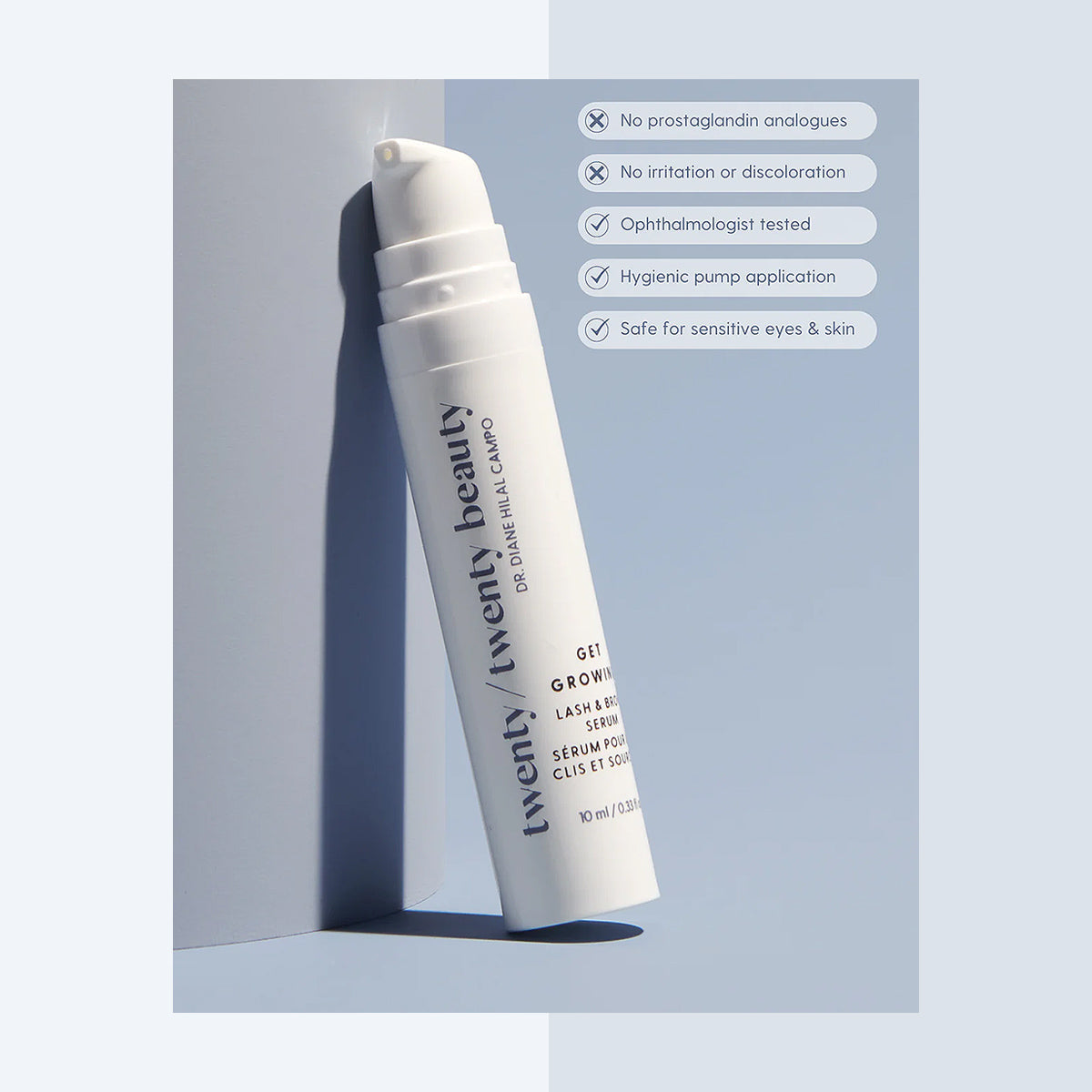 Twenty Twenty Soothing Eye Duo – Get Growing Lash Serum & Eye-Friendly Facial Cleanser