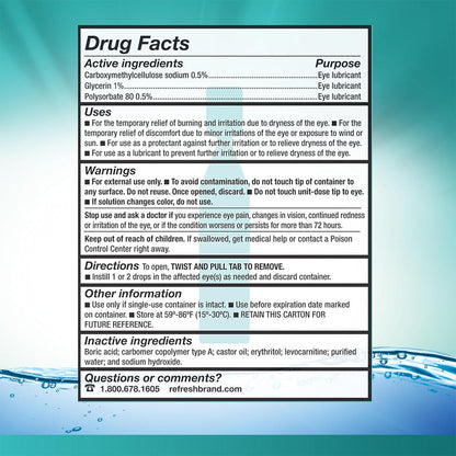 REFRESH® DIGITAL Preservative-Free Lubricant Eye Drops – 30 Single-Use Vials (0.4 ml Each) for Screen-Related Dry Eye Relief