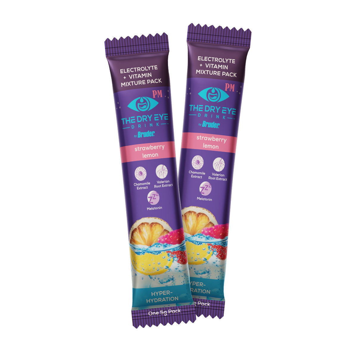 Dry Eye Drink™ PM – Nighttime Eye Hydration & Sleep Support (Orange, 20 Packets)