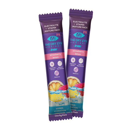 Dry Eye Drink™ PM – Nighttime Eye Hydration & Sleep Support (Orange, 20 Packets)