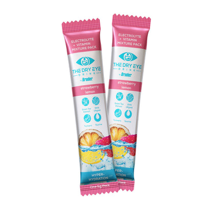 Dry Eye Drink™ Daytime – Doctor-Formulated Hydration for Dry Eye Support (Strawberry Lemonade, 20 Packets)
