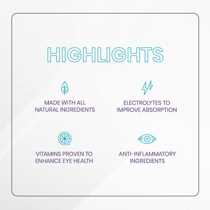 Dry Eye Drink™ PM – Nighttime Eye Hydration & Sleep Support (Orange, 20 Packets)