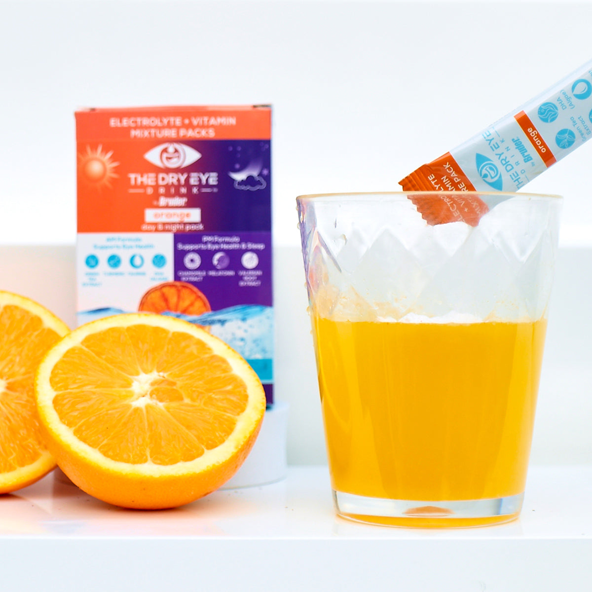 Dry Eye Drink™ Complete Set – Day & Night Hydration for Dry Eye Relief (Orange, 20 Packets | 10 Each) (Copy)
