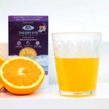 Dry Eye Drink™ PM – Nighttime Eye Hydration & Sleep Support (Orange, 20 Packets)