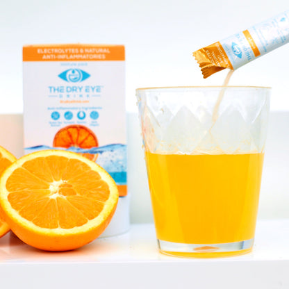 Dry Eye Drink™ Daytime – Doctor-Formulated Hydration for Dry Eye Support (Orange, 20 Packets)