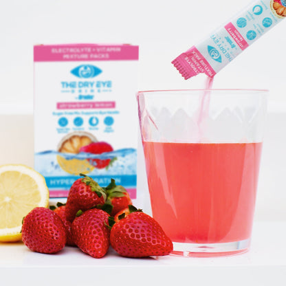 Dry Eye Drink™ Daytime – Doctor-Formulated Hydration for Dry Eye Support (Strawberry Lemonade, 20 Packets)