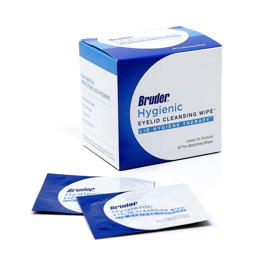 Bruder Hygienic Eyelid Cleansing Wipes – 30 Gentle Pre-Moistened Wipes