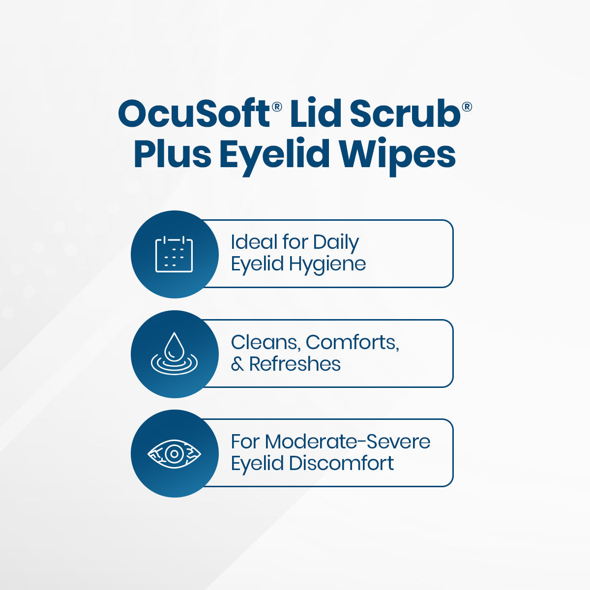 OCuSOFT® Lid Scrub Plus Pre-Moistened Eyelid Cleansing Pads – Deep Cleanse for Sensitive Eyes (30 Count)