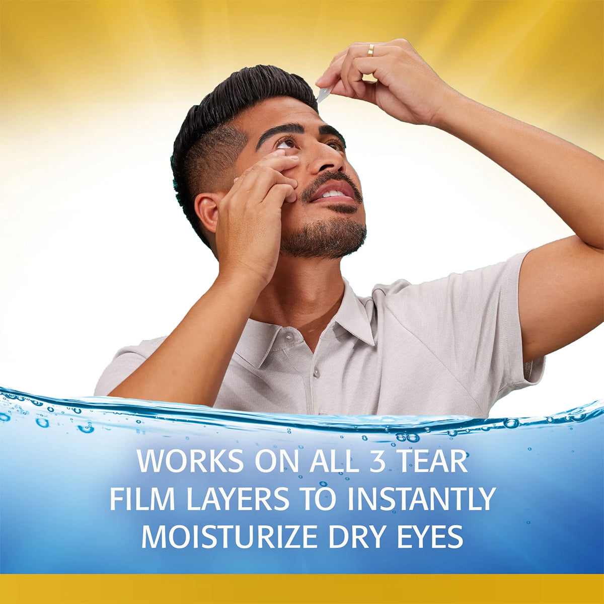 Refresh Optive MEGA-3 Lubricant Eye Drops Preservative-Free Artificial Tears (0.4 mL), 30 Single-Use Container Vials