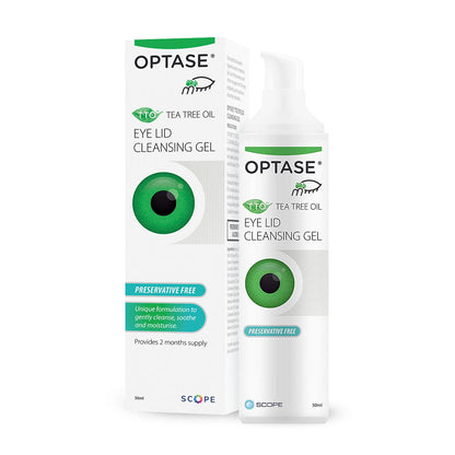 Optase® Tea Tree Oil Eyelid Cleansing Gel – Preservative-Free Lid & Lash Hygiene (50 ml)