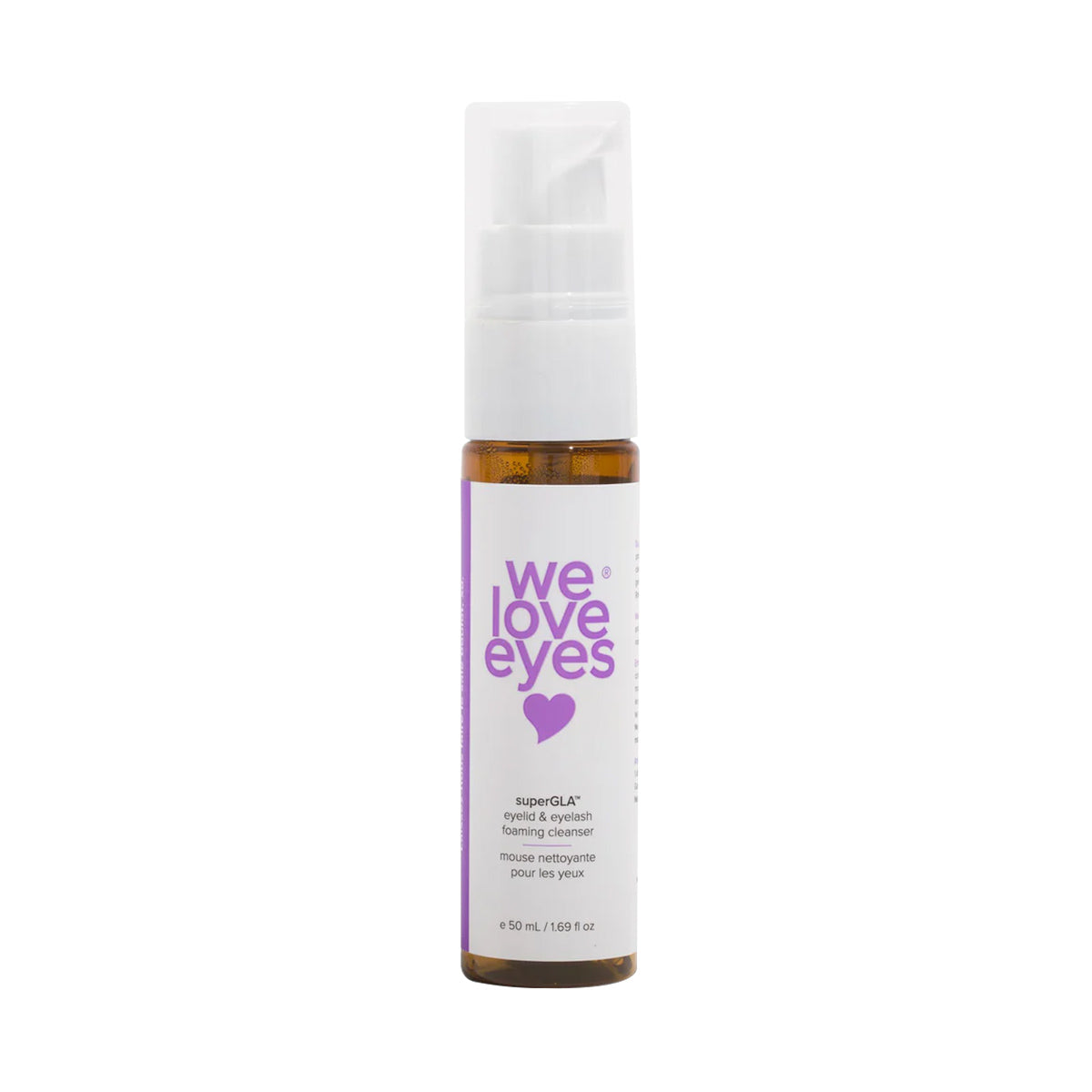 We Love Eyes SuperGLA Eyelid & Eyelash Foaming Cleanser – Gentle Dry Eye Care (50mL)