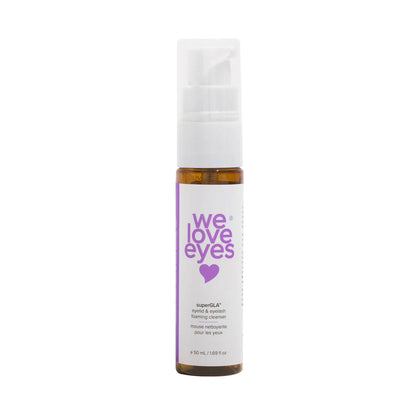 We Love Eyes SuperGLA Eyelid & Eyelash Foaming Cleanser – Gentle Dry Eye Care (50mL)