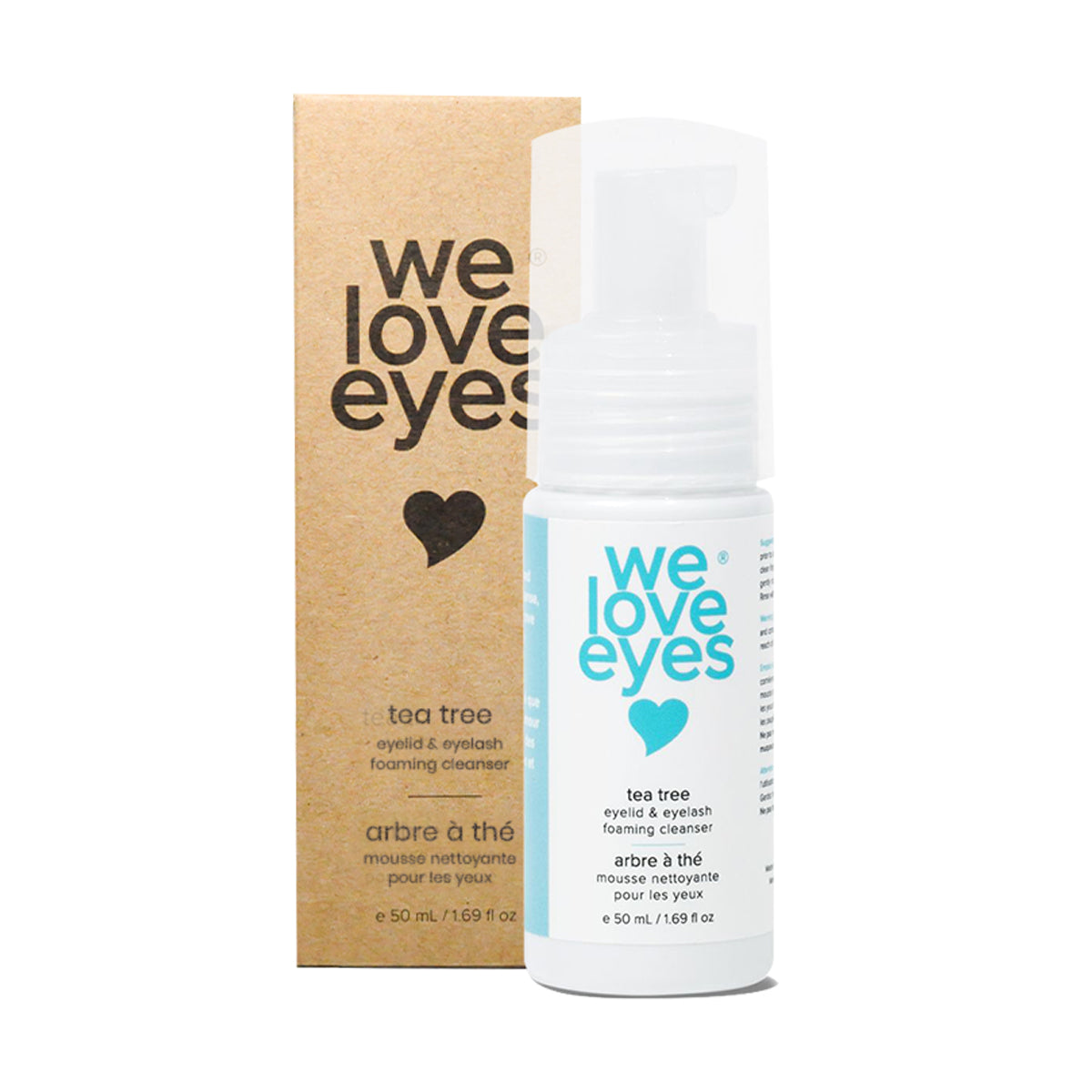 We Love Eyes Tea Tree Eyelid & Eyelash Foaming Cleanser – Mini Travel Size (25 mL)