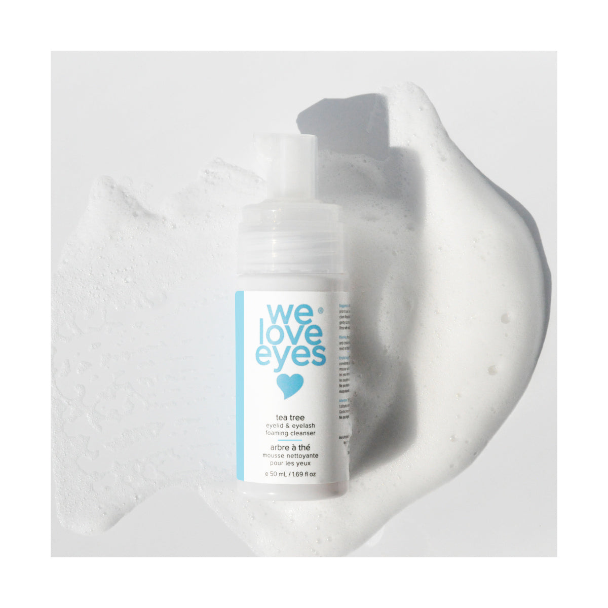 We Love Eyes® Tea Tree Foaming Eyelid Cleanser – Gentle Daily Eyelid & Lash Hygiene
