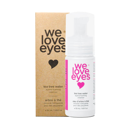 We Love Eyes Tea Tree Water Eyelid Foaming Cleanser – Gentle Daily Lid Hygiene
