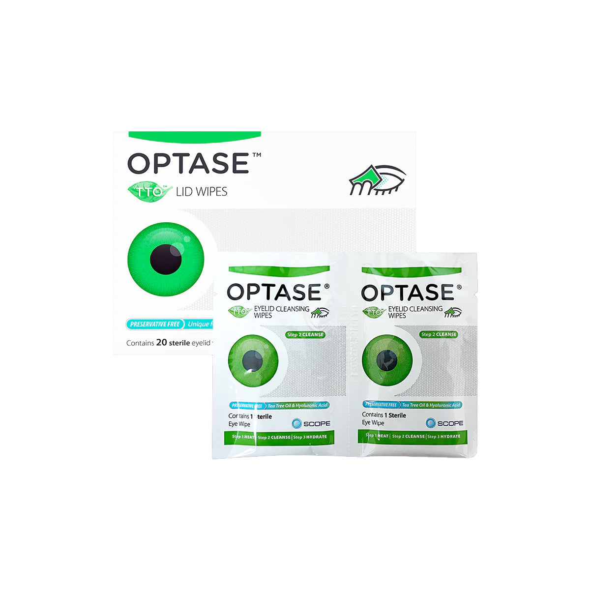 Optase Complete Dry Eye Relief Kit (B) – Reusable Heat Mask, Tea Tree Eyelid Wipes & Lubricant Eye Spray