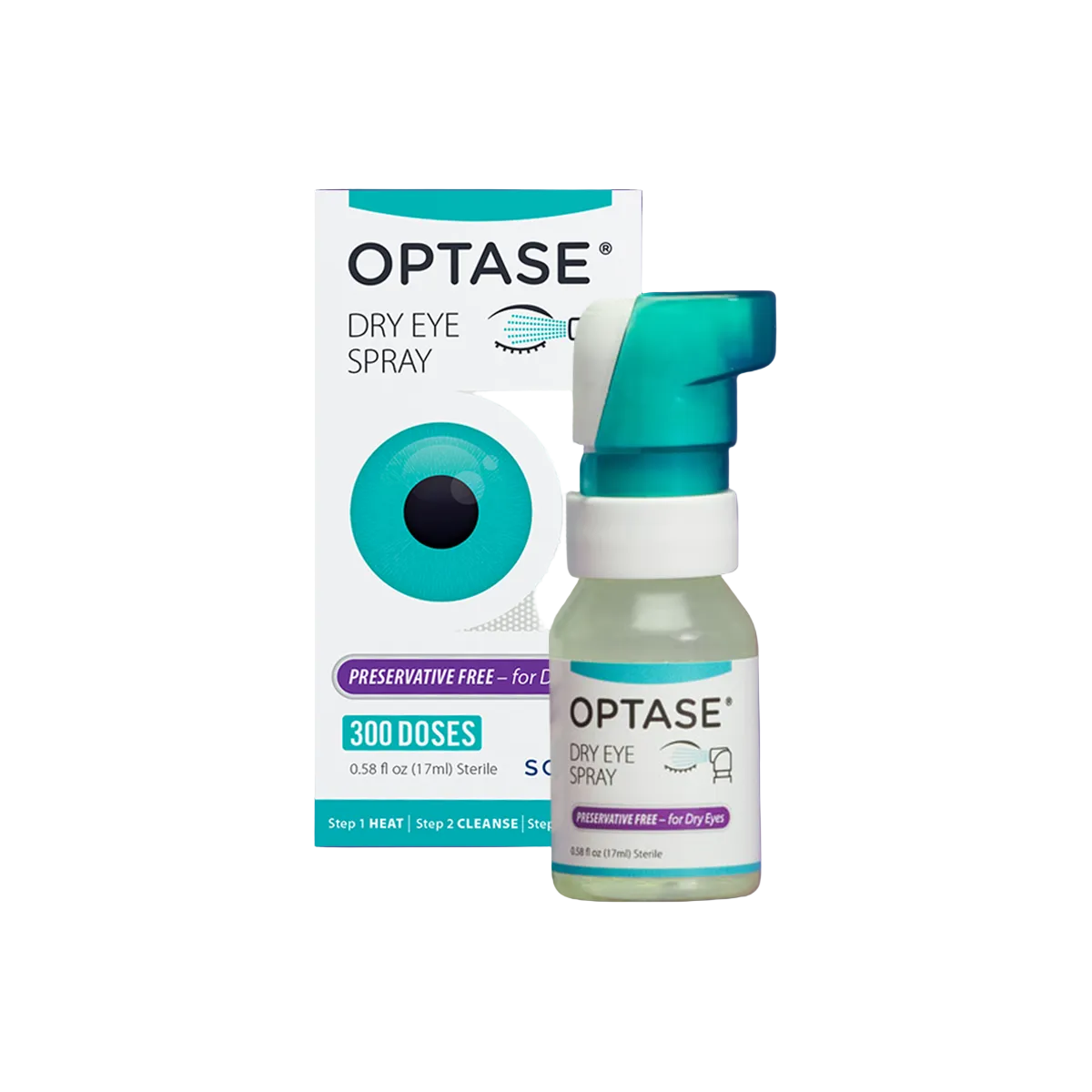 Optase Complete Dry Eye Relief Kit (B) – Reusable Heat Mask, Tea Tree Eyelid Wipes & Lubricant Eye Spray