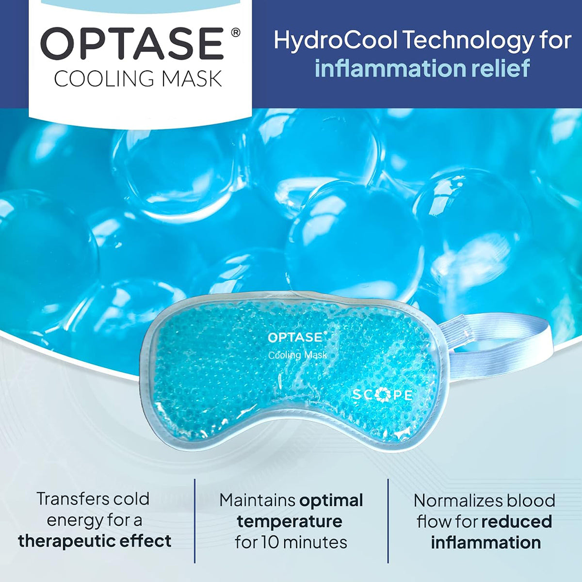 OPTASE® Reusable Cooling Eye Mask – Relief for Allergies, Puffiness & Tired Eyes
