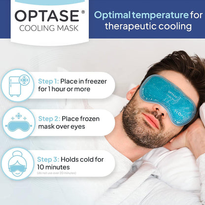 OPTASE® Reusable Cooling Eye Mask – Relief for Allergies, Puffiness & Tired Eyes